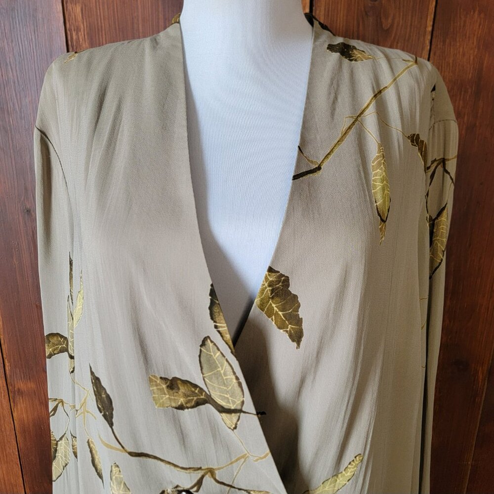 New Old Stock Russell Kemp 16 Taupe Gold Leaf Layering Jacket Deadstock USA Made
